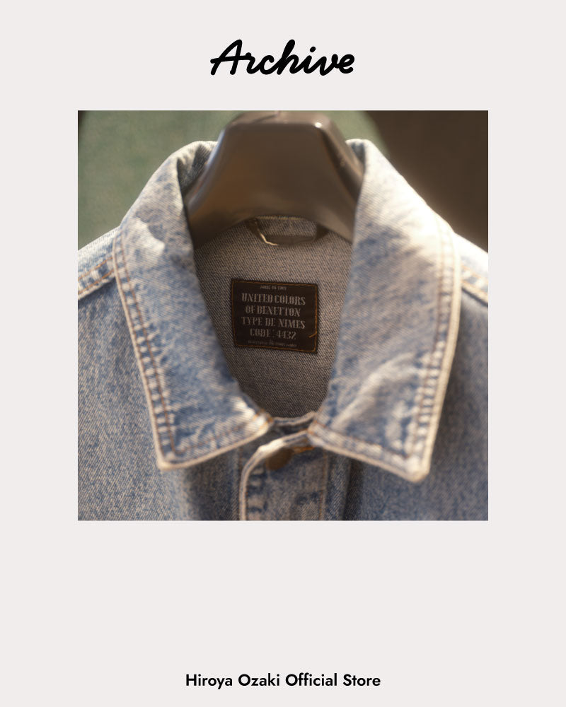 (Archive) UNITED COLORS OF BENETTON Vintage Denim Jacket Remake - tag