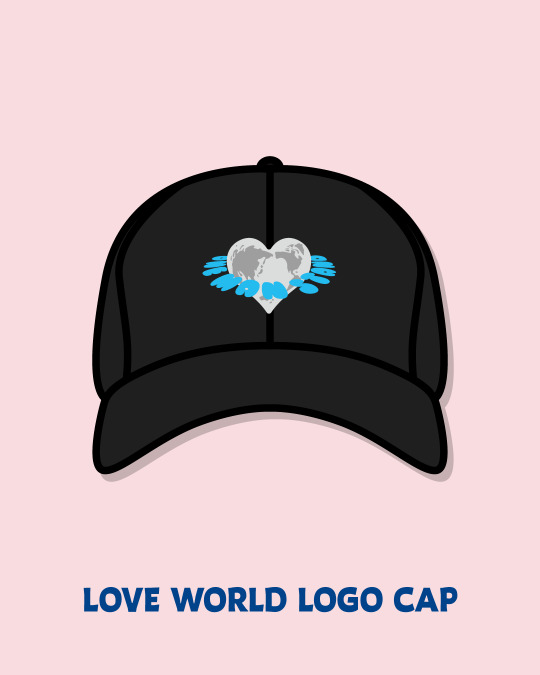 OMS22A LOVE WORLD LOGO CAP（ブラック）