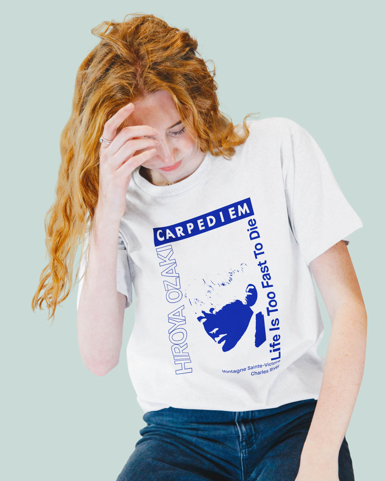 "CARPEDIEM" GRAPHIC TSHIRT (WHITE)